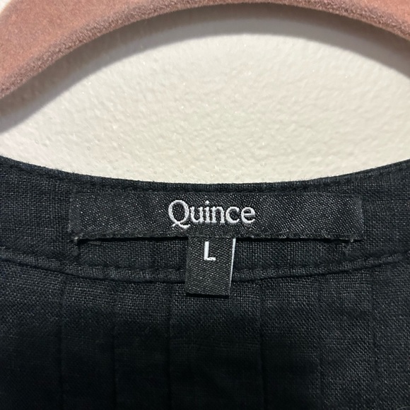 Quince Linen Black Dress - Picture 3 of 5